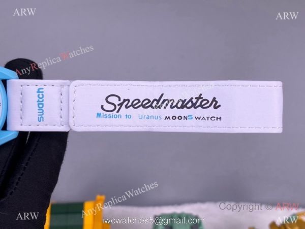 2022 new! AAA Replica Swatch x Omega &8216;Uranus Moonswatch Blue Bioceramic Swiss Quartz 5