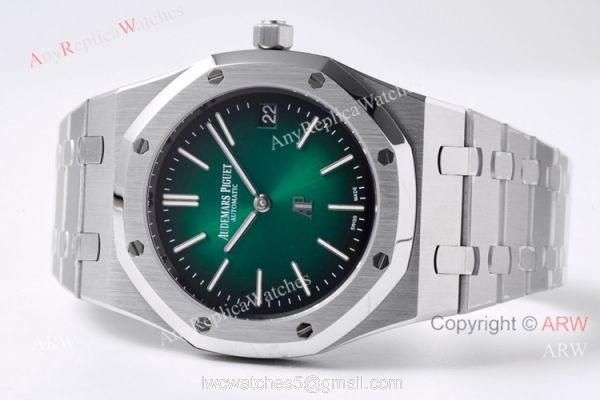 (BF Factory) New Audemars Piguet Royal Oak Green Dial Swiss Made High End Replica Watches 39mm 5