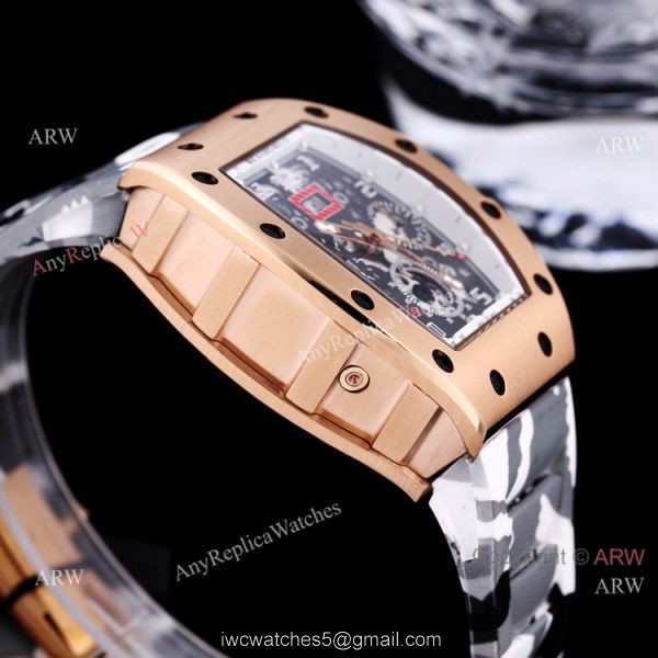 High Quality Replica Richard Mille RM011 FM Automatic Watch Camouflage Strap 5