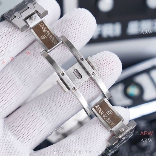 New Audemars Piguet 1252 Royal Oak Replica Watch Blue Dial Stainless Steel 42mm 5