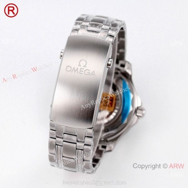 2021 NEW Grade A Replica Omega Seamaster 300m Diver Blue Dial OR Calibre 8800 Watch 42mm 5