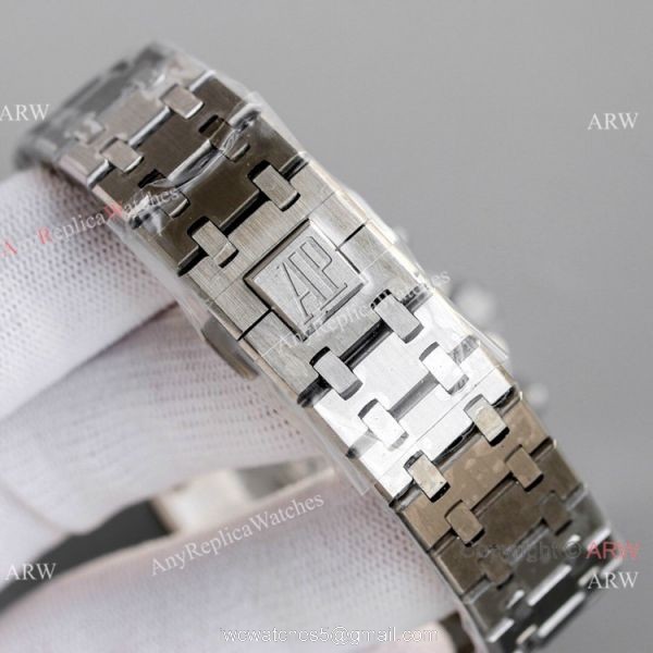 JH Audemars Piguet Royal Oak 7750 Chronograph Watch White Panda Dial 41mm 5