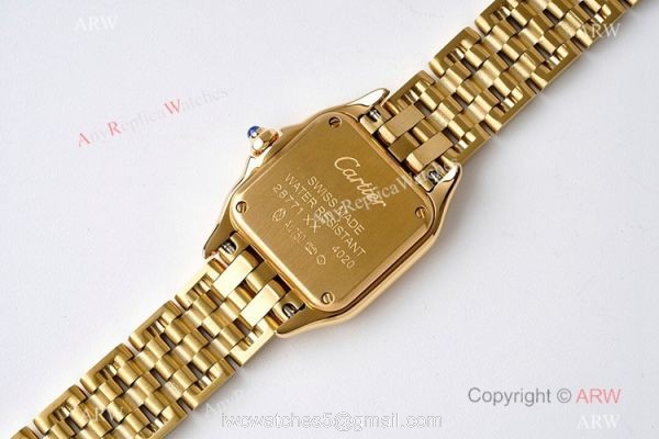 BV factory 1:1 Replica Panthere De Cartier Yellow Gold 22mm Watch 5