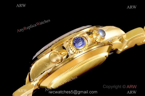 JH Factory Copy Rolex Daytona JH Swiss 4130 Watch Blue MOP Face Yellow Gold 40mm NEW 5
