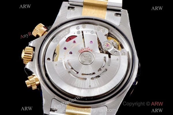JH Factory Swiss Copy Rolex Daytona JH Cal.4130 Watch Blue Mother Of Pearl Dial 2-Tone 5