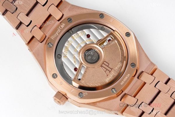 2021 New Swiss Audemars Piguet Royal Oak Rose Gold 34mm Watch Caliber 5800 Selfwinding Movement 5