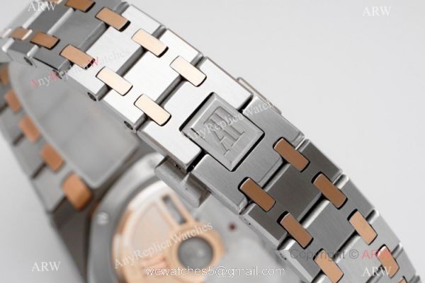 2021 New Swiss Copy Audemars Piguet Royal Oak 34mm Watch Two Tone Rose Gold Case 5