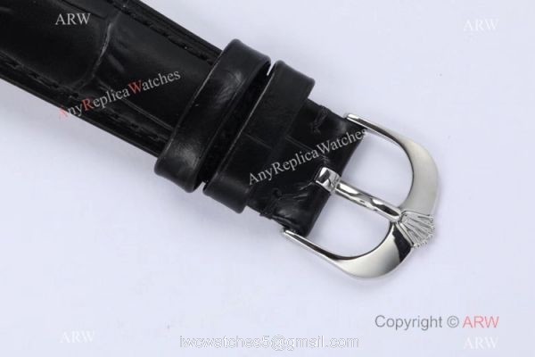 1:1 Replica Rolex Cellini Time EW Factory Swiss 3132 Black Dial Watch 39mm On Sale 5