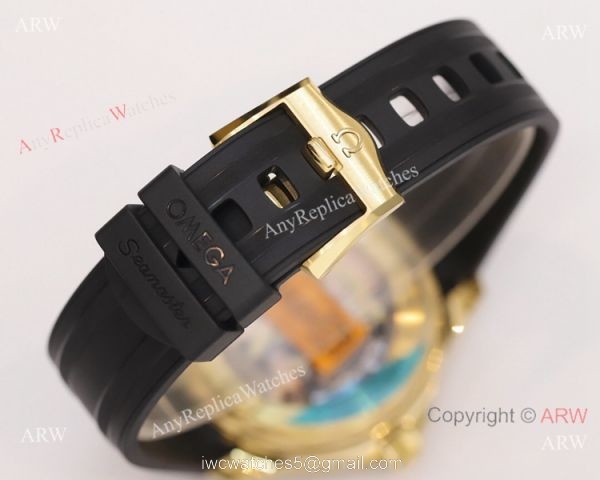 Super Clone Omega Seamaster James Bond OR 8800 Movement Watch Gold Case 42mm 5