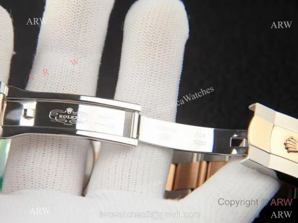 Rolex new Datejust 36 Palm dial Two Tone Rose Gold Oyster Bracelet Men Size 5