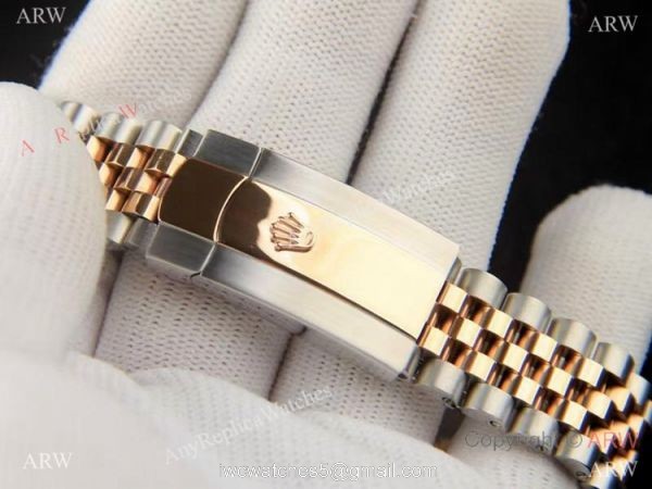 New Copy Rolex Datejust 36 2021 Motif Dial Two Tone Rose Gold Dial 5