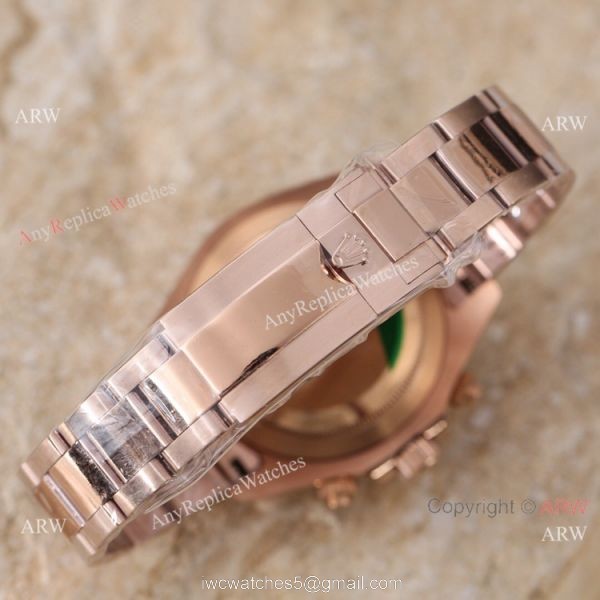 New 2021! AAA Copy Rolex Daytona Watch Rose Gold Meteorite Face 43mm 5
