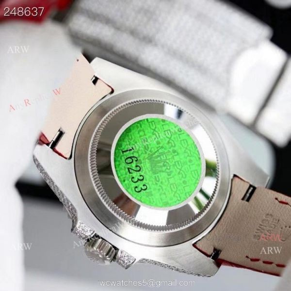 New Blaken Rolex Submariner Red Dial Rainbow Bezel Swiss Replica Watches 40mm 5