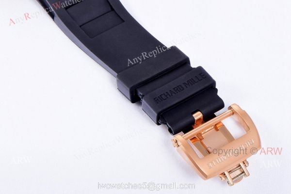 JB Factory Richard Mille RM 52-01 Skull Tourbillon Watch Rose Gold High Copy 5