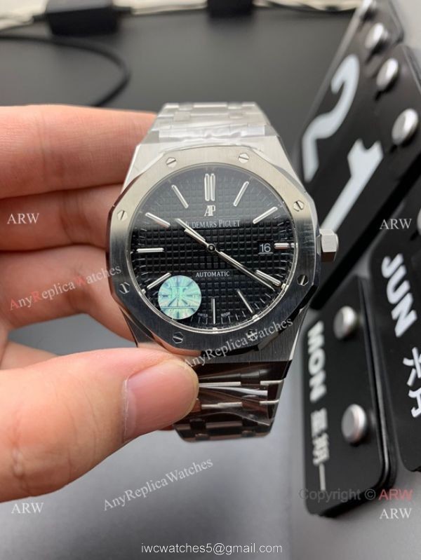 JF Factory Audemars Piguet Royal Oak JF 3120 Black Dial Watch 41mm 5
