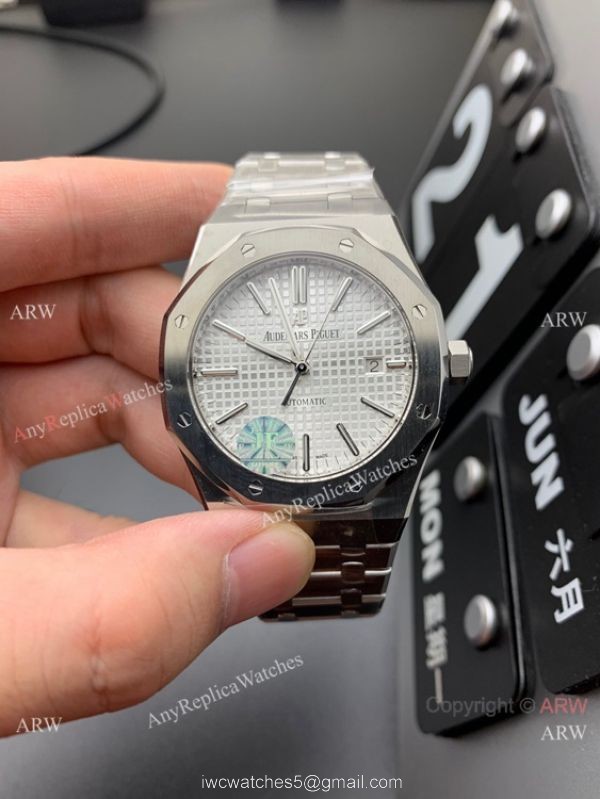 JF Factory Audemars Piguet Royal Oak JF 3120 Watch 41mm Silver Dial 5