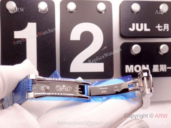 Swiss Replica Rolex Day Date eta2836 Watch Blue Version 36mm 5