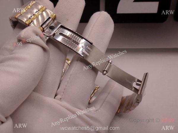 Copy Omega Constellation Two Tone White MOP Dial Watch Men 5