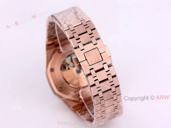 New Audemars Piguet Royal Oak 41 Rose Gold Green Dial Knockoff Watch Automatic 5