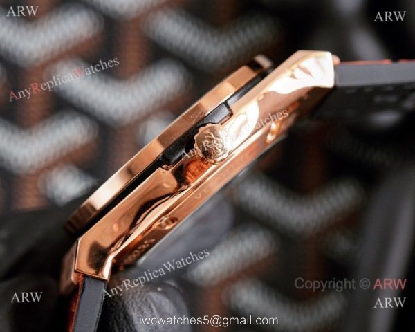 Best Quality Copy Hublot Classic Fusion Skeleton Rose Gold Watches 5