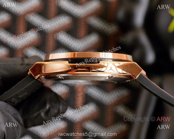 Clone Hublot Iced Out Classic Fusion Watches Rose Gold Automatic 5