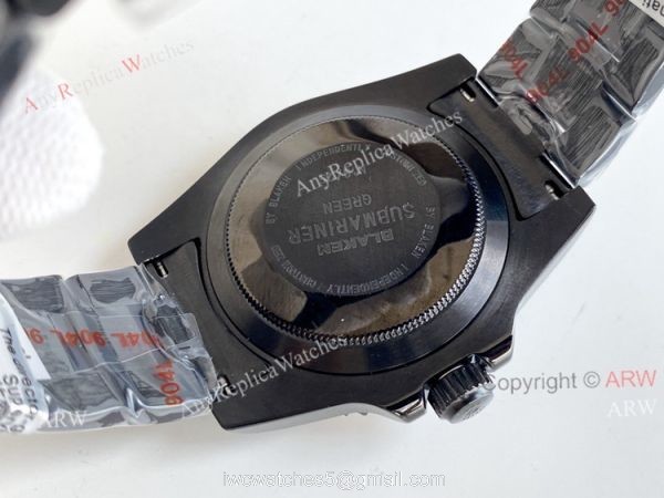 Blaken Rolex Submariner All Black Rainbow Watch 40mm Replica Asia 2836 Movement 5