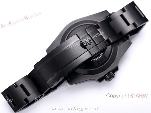 V9 Factory 1:1 Rolex Black Blaken Submariner 40mm Watch Cal.2824 PVD Case 5