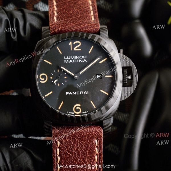 Panerai Luminor GMT All Black Replica Watch 44mm 5