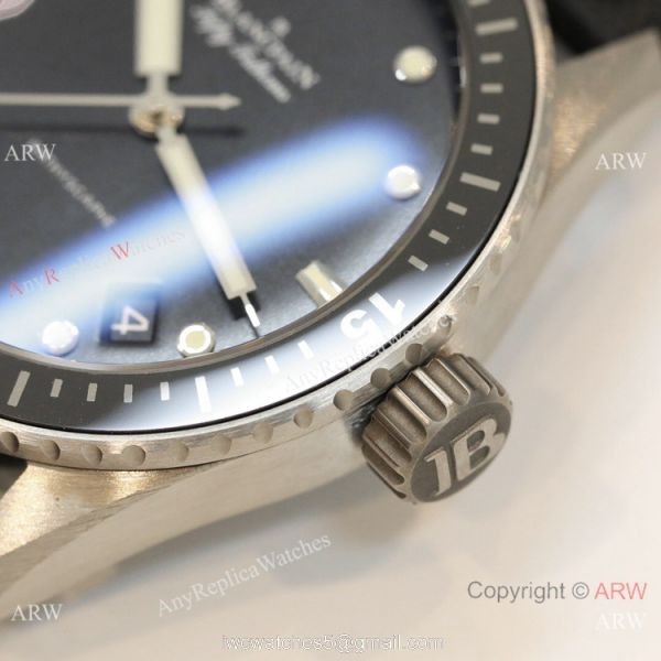 Swiss Grade Replica Blancpain Fifty Fathoms Bathyscaphe GF 1-1 Cal.1315 Watch Black Ceramic 5