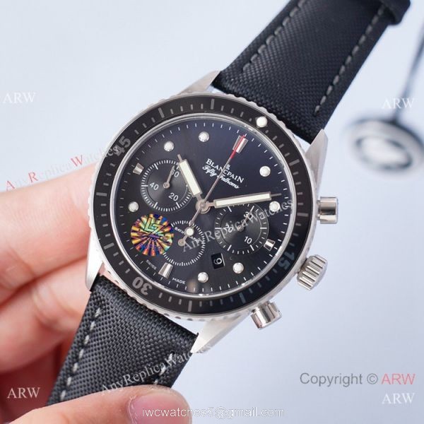 2021 Swiss Copy Blancpain Bathyscaphe Chronographe Flyback Watch 5200 Silver Case 5