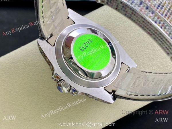 Swiss Quality Copy Rolex Submariner Limited Edition Watch Black Dial Rainbow Bezel 5
