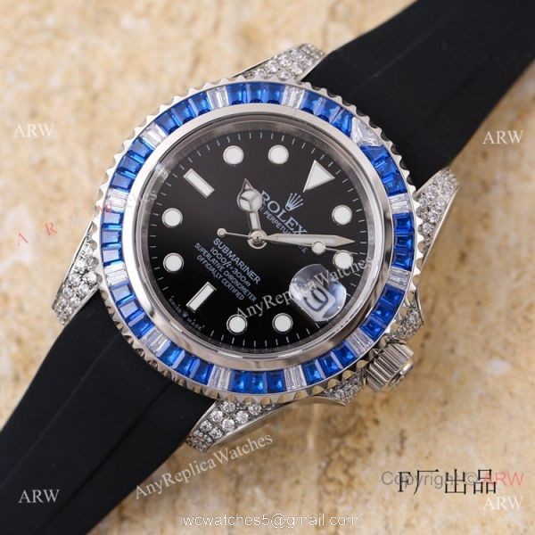 Swiss Quality Rolex Submariner Citizen 8215 Watch Bucherer Blue Dial 5