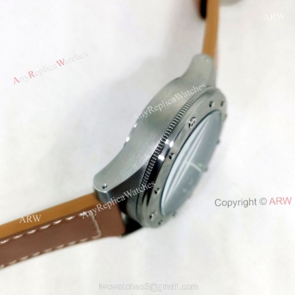 High Quality Replica Radiomir Panerai Egiziano 47mm NEW Black Lattice Dial Brown Leather Strap 5