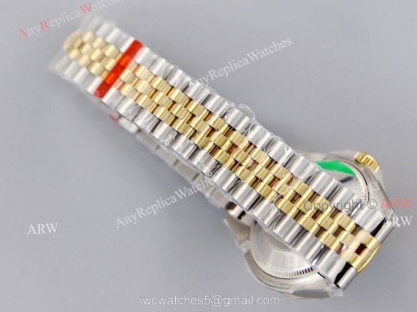 (EWF) 1:1 Rolex Two Tone Datejust 31 Grey Face Jubilee Watch High End Replica 5
