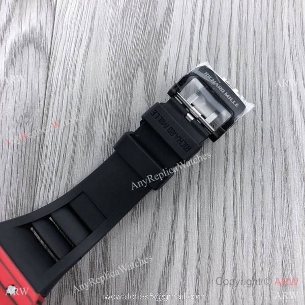 JB Factory Swiss Richard Mille RM 052-01 Tourbillon Skull Watch Red Version 5