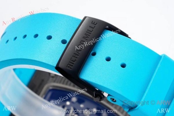 ZF Favtory Richard Mille RM 055 Bubba Watson NTPT Carbon Blue Watch 42mm 5