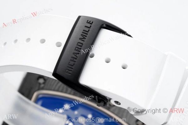 ZF Favtory Richard Mille RM055 Bubba Watson NTPT CarbonWhite Men Watch 5