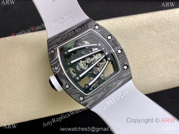 Super Clone Richard Mille Rm59-01 Tourbillon Yohan Blake Watch Carbon 42mm 5