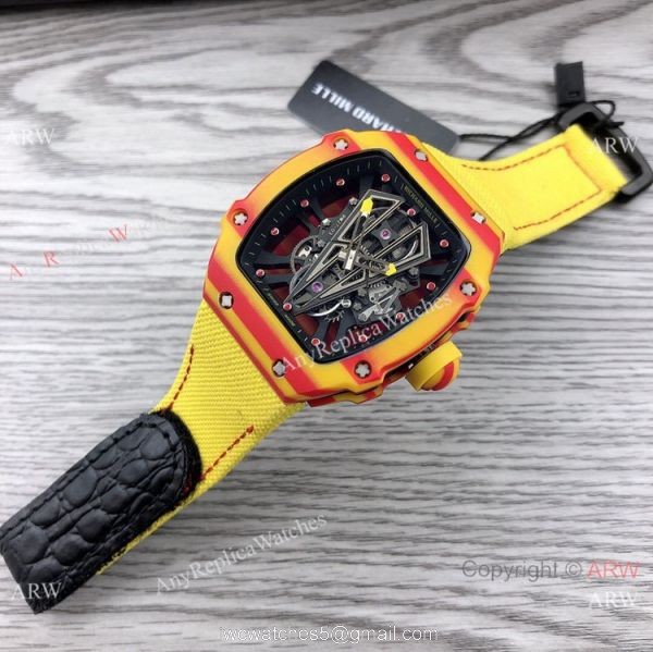 Swiss Richard Mille RM 27-03 Tourbillon Rafael Nadal Watch NTPT Carbon 48mm 5