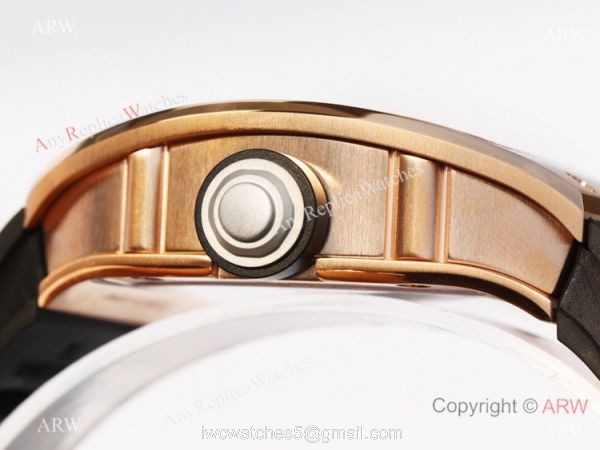 Super Clone Richard Mille RM001 Real Tourbillon Rose Gold Watch JB Factory 5