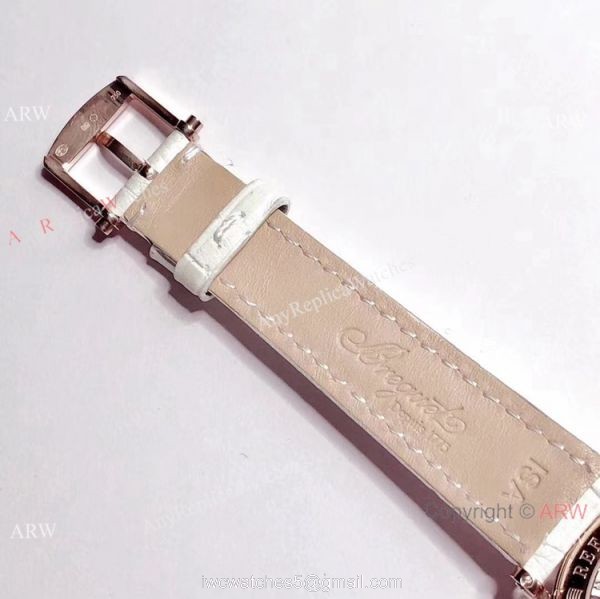 New Copy Breguet Classique Flying Tourbillon Diamond Rose Gold Watch 32mm 5