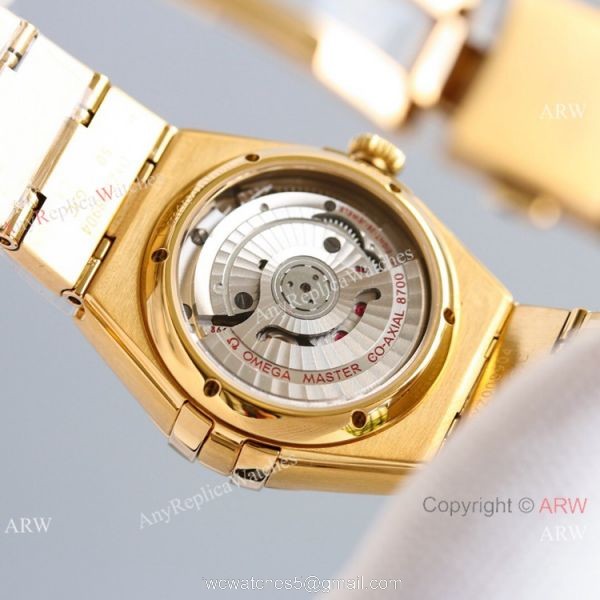 Swiss Copy Omega Constellation 8700 All Gold Watch 29MM 5