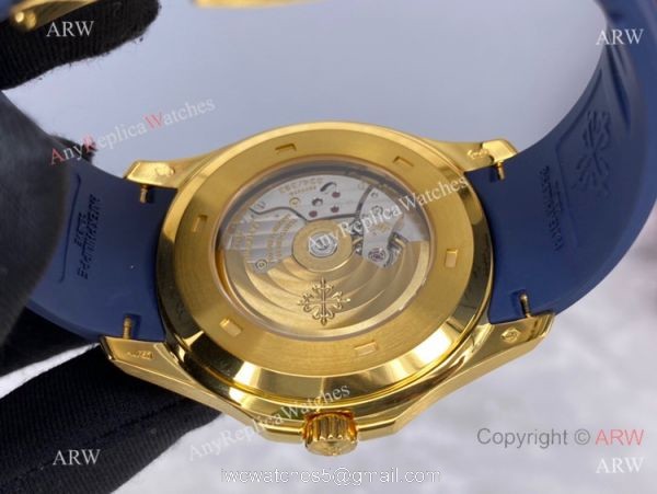 ZF Factory Patek Philippe Aquanaut 5168G Cal.324 Watch Yellow Gold and Blue 5