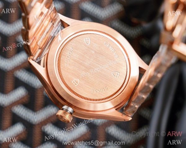 2021 New! Copy Tudor Rotor Self winding Rose Gold 42 Watch Vintage Tudor Wrist 5