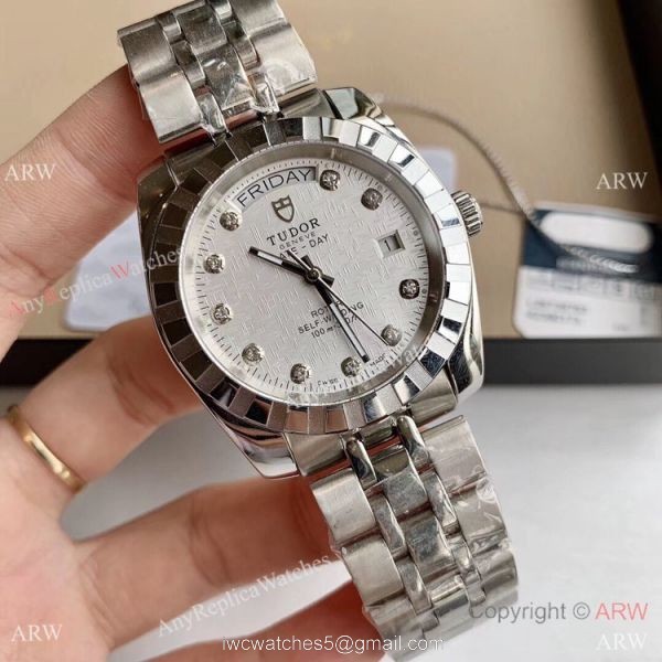 Copy TUDOR Glamour Date+Day Watch Two Tone Gold Watches 5