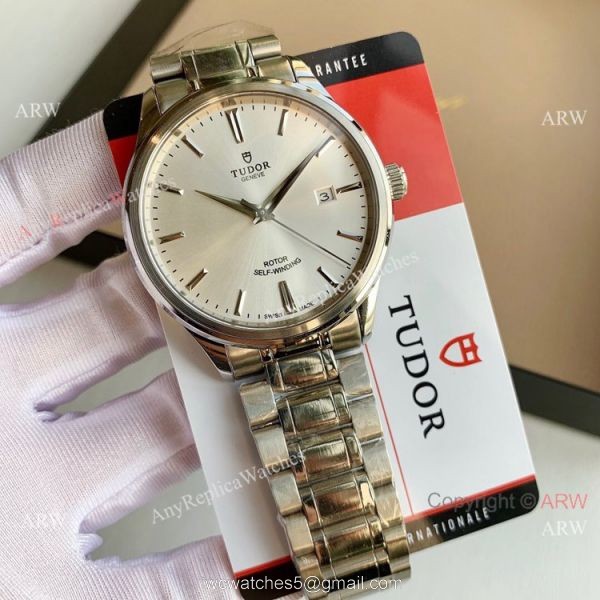 Swiss Quality Copy Tudor Geneve Ultra-thin Citizen 8215 Watches Stainless Steel Black Dial 5