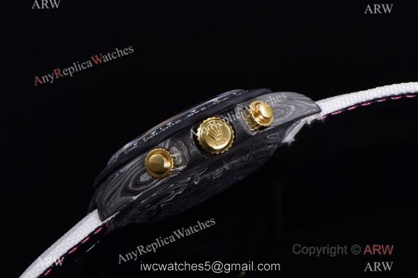 NEW! Super Clone Rolex DIW Daytona Carbon Motley Wrist Yellow Gold Crown TW Factory 7750 5