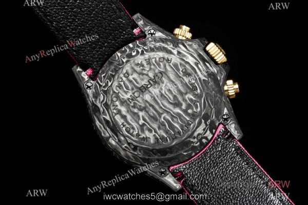 NEW! Super Clone TW Factory Rolex DIW Daytona 7750 Watch NTPT Carbon Pink Dial 40mm 5