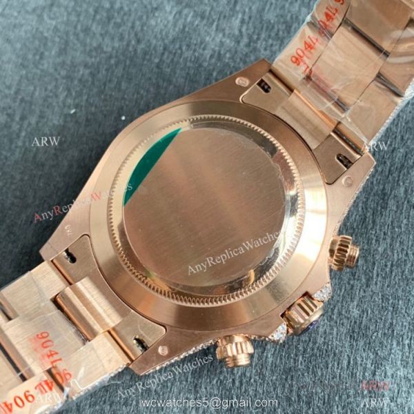 Replica Watch JVS Factory Rolex Iced out Daytona Watch Arabic Scripts Markers 5
