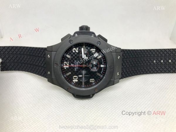 Best Copy Hublot Big Bang Chronograph Watch Red Markers Black Case 5